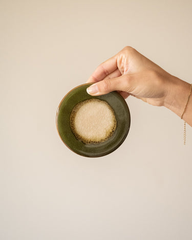 Coaster Shiso Stoneware Green 1PC - Things I Like Things I Love