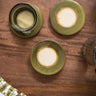 Coaster Shiso Stoneware Green 1PC - Things I Like Things I Love