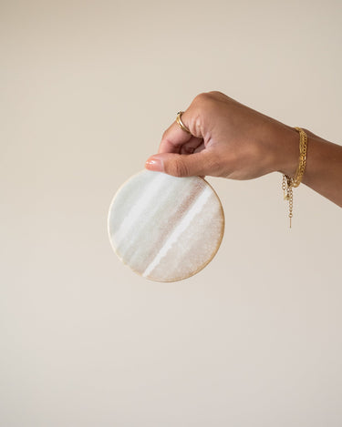 Coaster Sofie Marble Beige 1PCS - Things I Like Things I Love