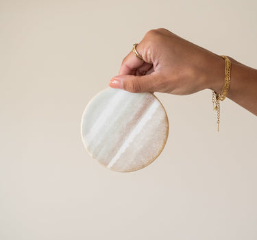 Coaster Sofie Marble Beige 1PCS - Things I Like Things I Love