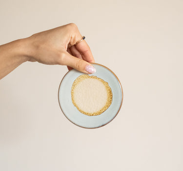 Coaster Stoneware Ecru 1PC - Things I Like Things I Love