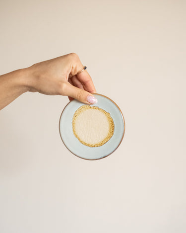 Coaster Stoneware Ecru 1PC - Things I Like Things I Love