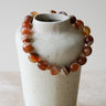 Cocoa Marble Necklace Gold - Things I Like Things I Love