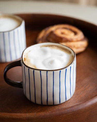 Coffee Mug Anafi Blue Stripe - Things I Like Things I Love