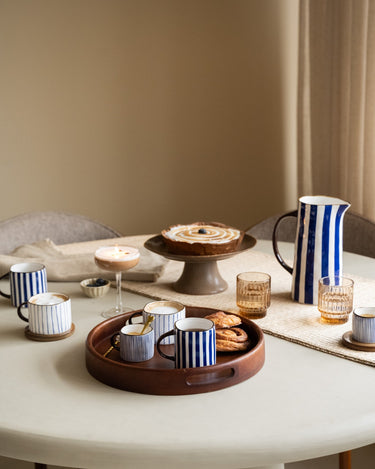 Coffee Mug Anafi Blue Stripe - Things I Like Things I Love