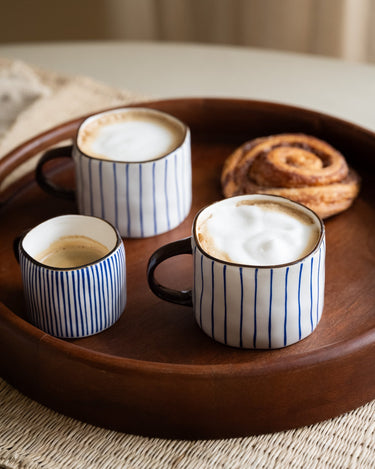 Coffee Mug Anafi Blue Stripe - Things I Like Things I Love