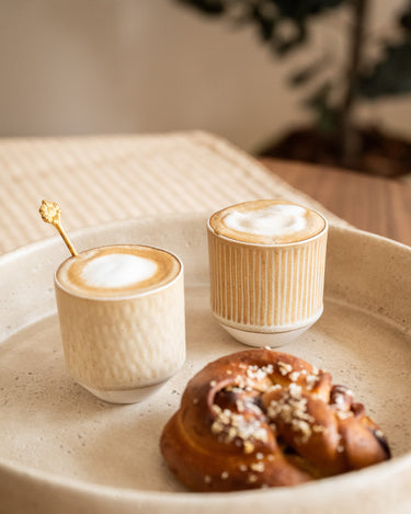 Coffee Mug Miyaki Stripes / Hammered - Things I Like Things I Love