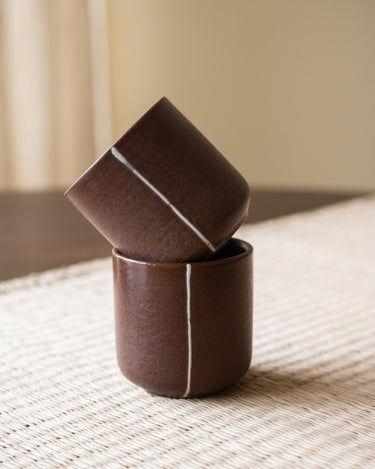 Coffee Mug Moa Burgundy Red - Things I Like Things I Love