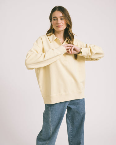 Collar Sweater Yellow - Things I Like Things I Love