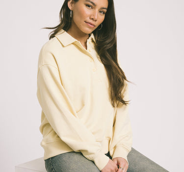 Collar Sweater Yellow - Things I Like Things I Love