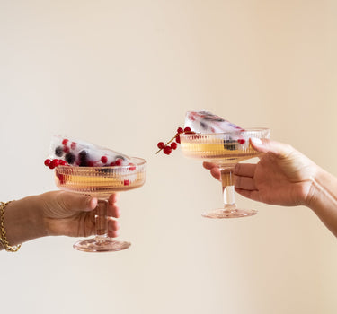 Coupe Glass Lisa Pink - Things I Like Things I Love