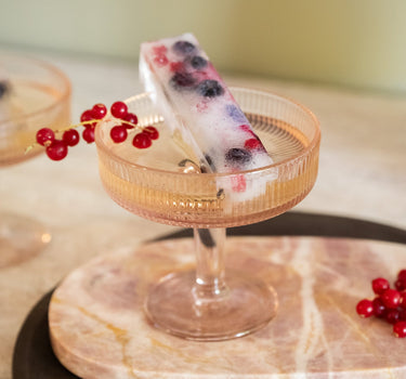 Coupe Glass Lisa Pink - Things I Like Things I Love