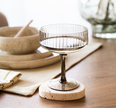 Coupe Glass Smoked Ray - Things I Like Things I Love
