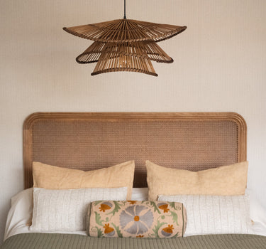 Cushion Bolster Flower Embroidered - Things I Like Things I Love