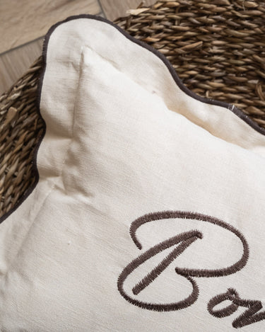 Cushion Bonjour Beige - Things I Like Things I Love