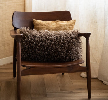 Cushion Bubion Furry Brown - Things I Like Things I Love