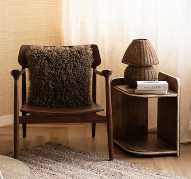 Cushion Bubion Furry Brown - Things I Like Things I Love