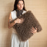 Cushion Bubion Furry Brown - Things I Like Things I Love
