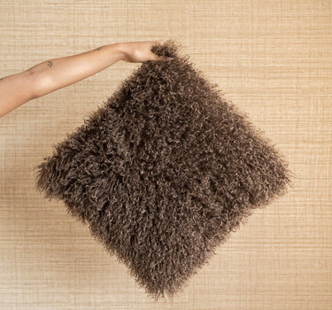 Cushion Bubion Furry Brown - Things I Like Things I Love