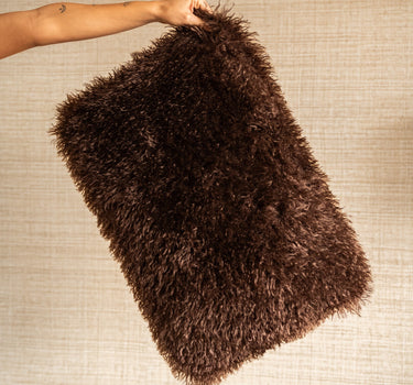 Cushion Doodly Furry Brown - Things I Like Things I Love