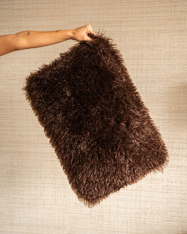 Cushion Doodly Furry Brown - Things I Like Things I Love