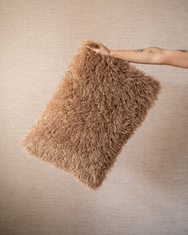 Cushion Doodly Furry Taupe - Things I Like Things I Love