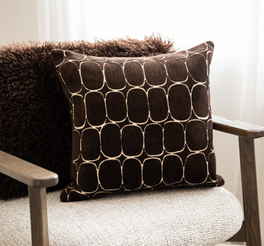 Cushion Dothan Brown 100% feather - Things I Like Things I Love