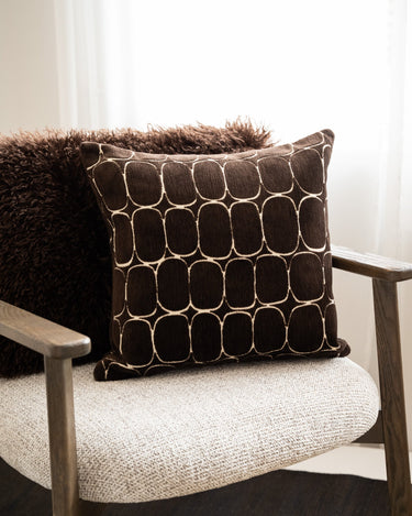 Cushion Dothan Brown 100% feather - Things I Like Things I Love