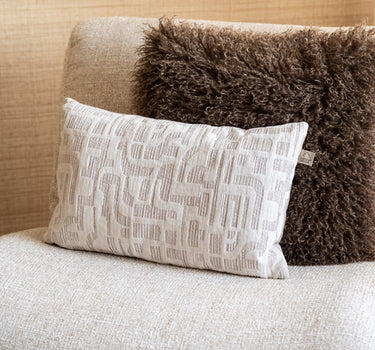 Cushion Fabia Pattern Beige - Things I Like Things I Love