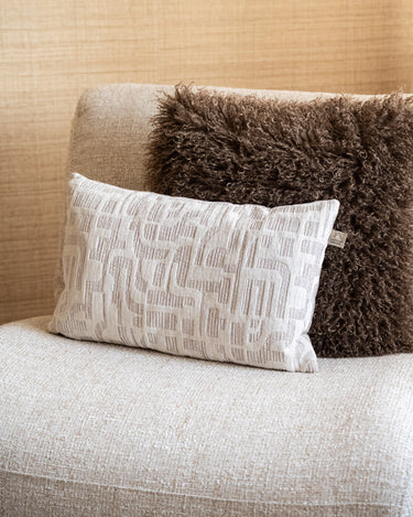 Cushion Fabia Pattern Beige - Things I Like Things I Love
