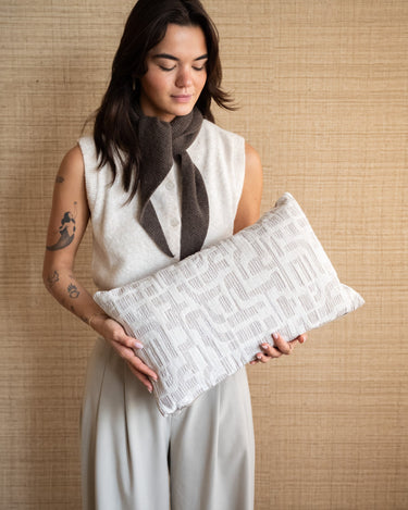 Cushion Fabia Pattern Beige - Things I Like Things I Love