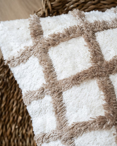 Cushion Fenne Check Beige - Things I Like Things I Love
