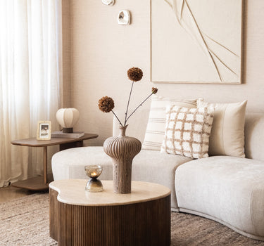 Cushion Fenne Check Beige - Things I Like Things I Love