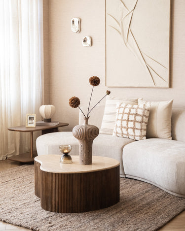 Cushion Fenne Check Beige - Things I Like Things I Love