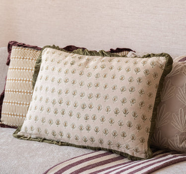 Cushion Floral Green - Things I Like Things I Love