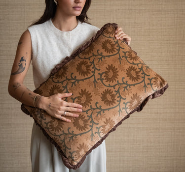 Cushion Floral Ruffles - Things I Like Things I Love