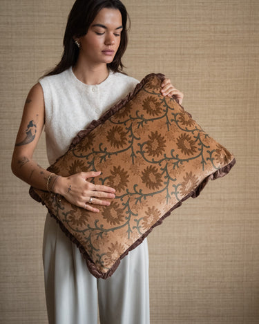 Cushion Floral Ruffles - Things I Like Things I Love