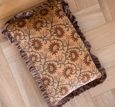 Cushion Floral Ruffles - Things I Like Things I Love