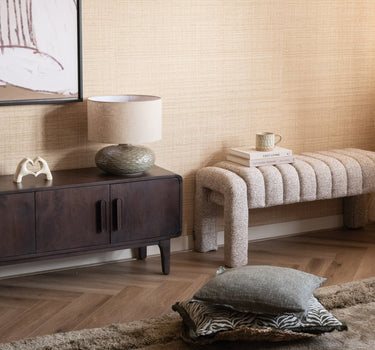 Cushion Frayed Linen Moss Green - Things I Like Things I Love