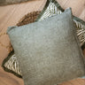 Cushion Frayed Linen Moss Green - Things I Like Things I Love