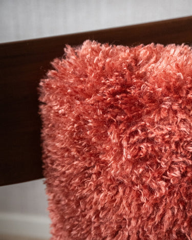 Cushion Frieda Furry Burgundy - Things I Like Things I Love