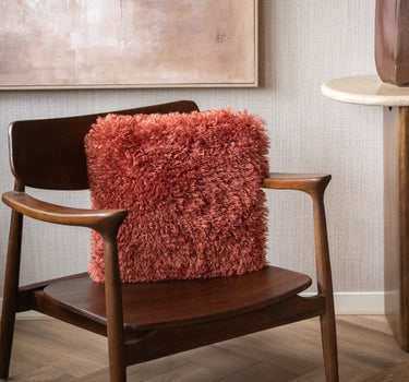 Cushion Frieda Furry Burgundy - Things I Like Things I Love