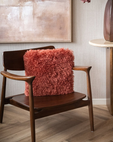 Cushion Frieda Furry Burgundy - Things I Like Things I Love