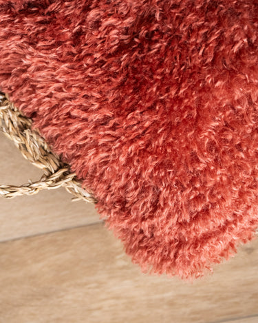 Cushion Frieda Furry Burgundy - Things I Like Things I Love