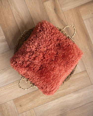 Cushion Frieda Furry Burgundy - Things I Like Things I Love