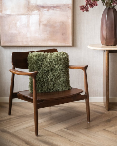 Cushion Frieda Furry Moss Green - Things I Like Things I Love