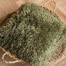 Cushion Frieda Furry Moss Green - Things I Like Things I Love
