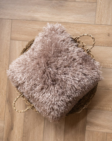 Cushion Frieda Furry Taupe - Things I Like Things I Love