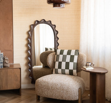 Cushion Grid Green - Things I Like Things I Love