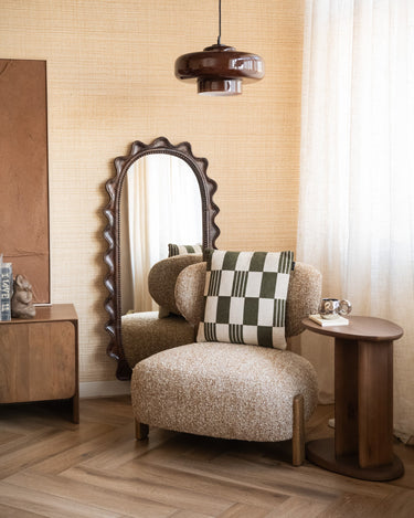 Cushion Grid Green - Things I Like Things I Love